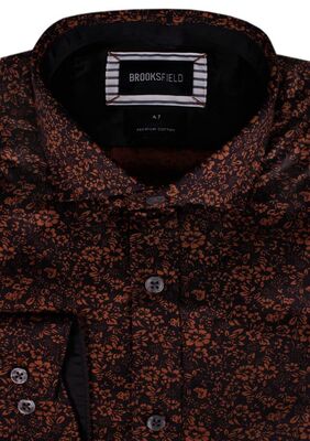 BROOKSFIELD FLORAL L/S SHIRT -shirts casual & business-KINGSIZE BIG & TALL