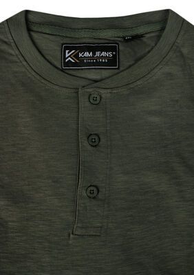 KAM HENLEY SLUB T-SHIRT-tshirts & tank tops-KINGSIZE BIG & TALL