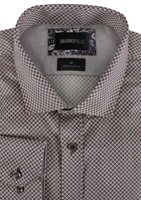 BROOKSFIELD RETRO 3D L/S SHIRT-shirts casual & business-KINGSIZE BIG & TALL