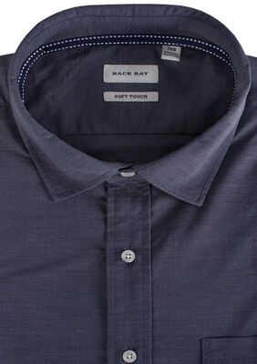 BACKBAY SELF DESIGN S/S SHIRT-shirts casual & business-KINGSIZE BIG & TALL