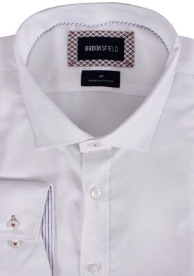 BROOKSFIELD DIAMOND TEXTURED L/S SHIRT-shirts casual & business-KINGSIZE BIG & TALL