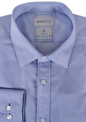 BROOKSFIELD MINI MICRO L/S SHIRT-shirts casual & business-KINGSIZE BIG & TALL