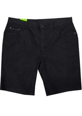 BILLY JET TRIM BLACK DENIM SHORT-shorts-KINGSIZE BIG & TALL