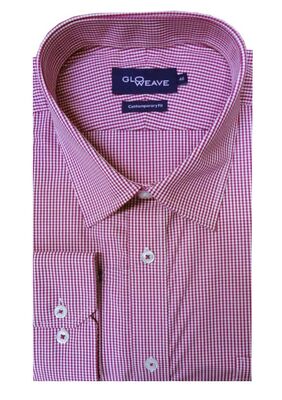 GLOWEAVE GINGHAM L/S SHIRT-shirts casual & business-KINGSIZE BIG & TALL