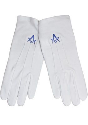 WHITE GLOVES SQUARE AND COMPASS-accessories-KINGSIZE BIG & TALL