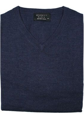 ANSETT MERINO V NECK PULLOVER-new arrivals-KINGSIZE BIG & TALL