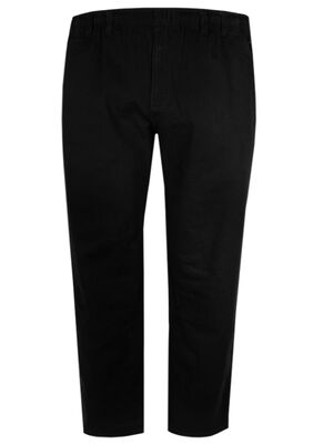 BRONCO ELASTIC WAIST PLAIN TROUSER-big mens basics-KINGSIZE BIG & TALL