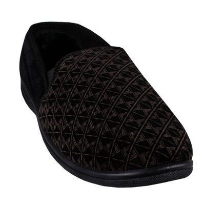ZEDZ KEVIN VELOUR SLIPPER-footwear-KINGSIZE BIG & TALL