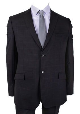GEOFRREY BEENE CHECK SUIT-suits-KINGSIZE BIG & TALL