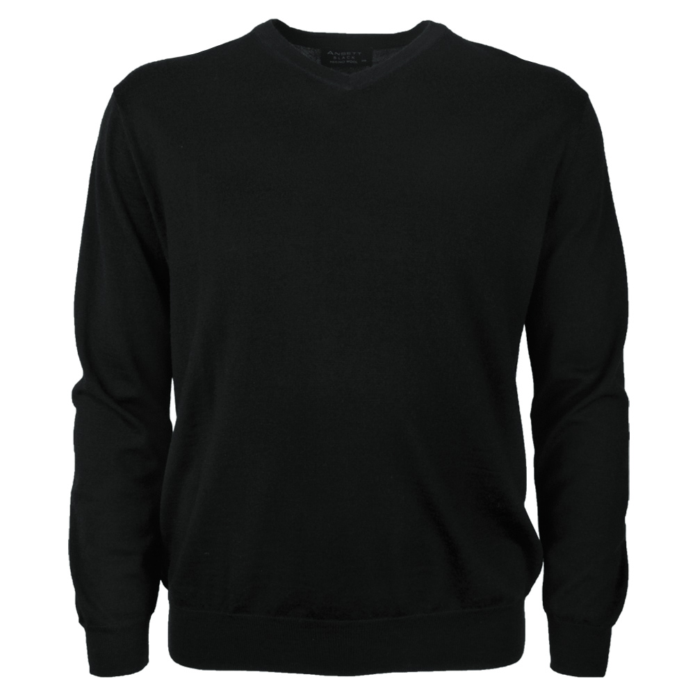 ANSETT MERINO V NECK PULLOVER - ANSETT W23 : BIG SIZE MENS PULLOVERS ...