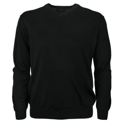 ANSETT MERINO V NECK PULLOVER-knitwear-KINGSIZE BIG & TALL