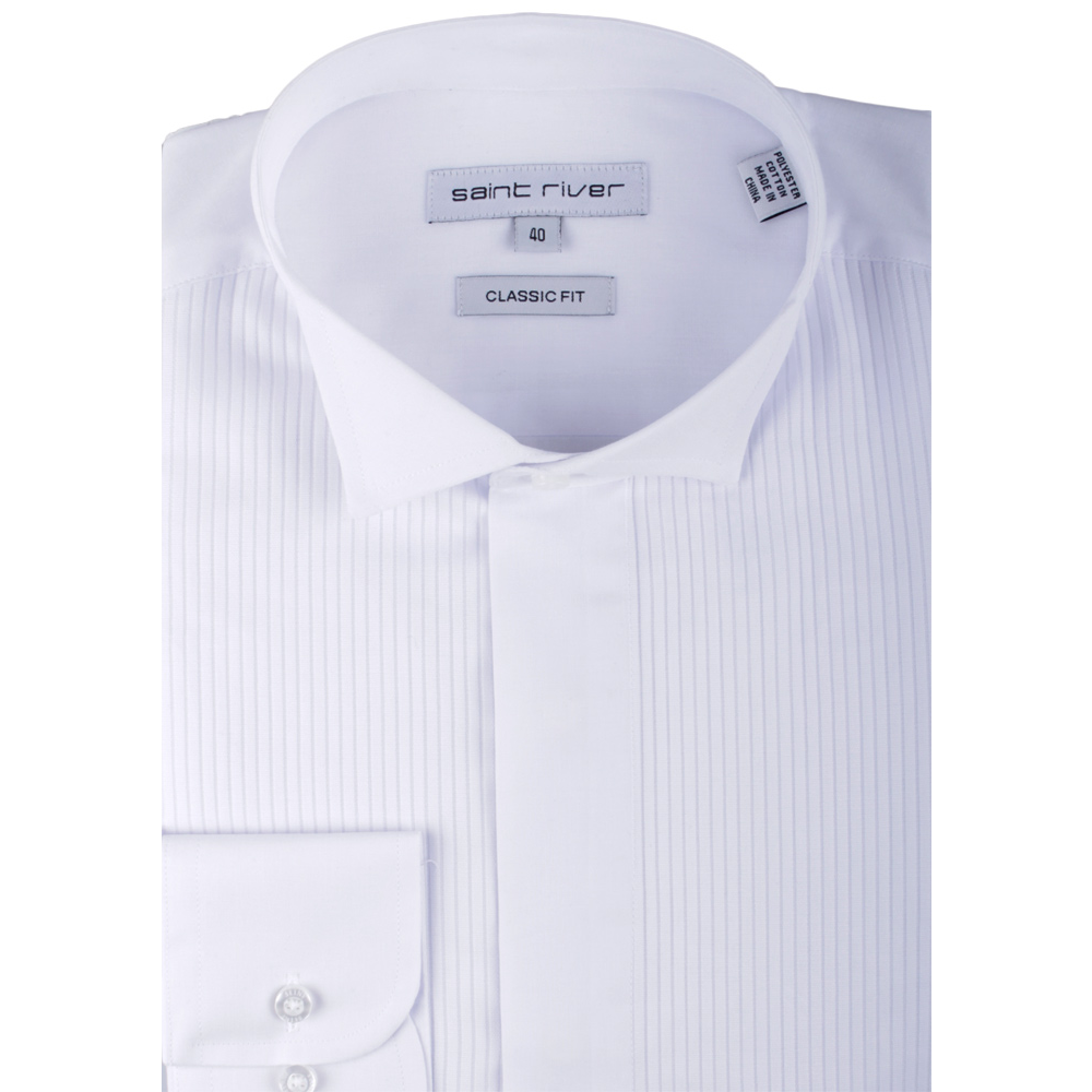 SAINT RIVER PLEAT WING COLLAR SHIRT