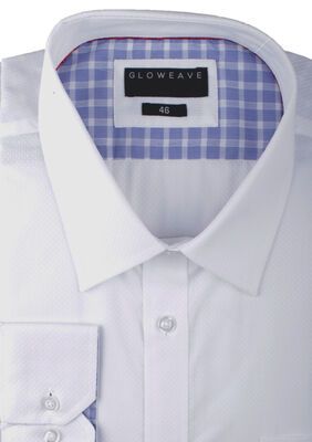 GLOWEAVE TEXTURED PLAIN L/S SHIRT-shirts casual & business-KINGSIZE BIG & TALL