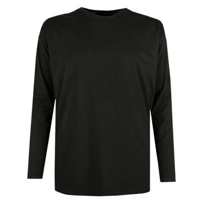 BRONCO PLAIN LONG SLEEVE TSHIRT-new arrivals-KINGSIZE BIG & TALL