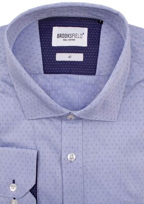 BROOKSFIELD TALL DIAMOND TEXTURE L/S SHIRT-tall range-KINGSIZE BIG & TALL