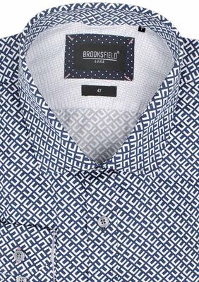 BROOKSFIELD GEOMETRIC TALL L/S SHIRT-tall range-KINGSIZE BIG & TALL