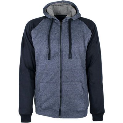 KAM RAGLAN SHERPA HOODY-kam-KINGSIZE BIG & TALL