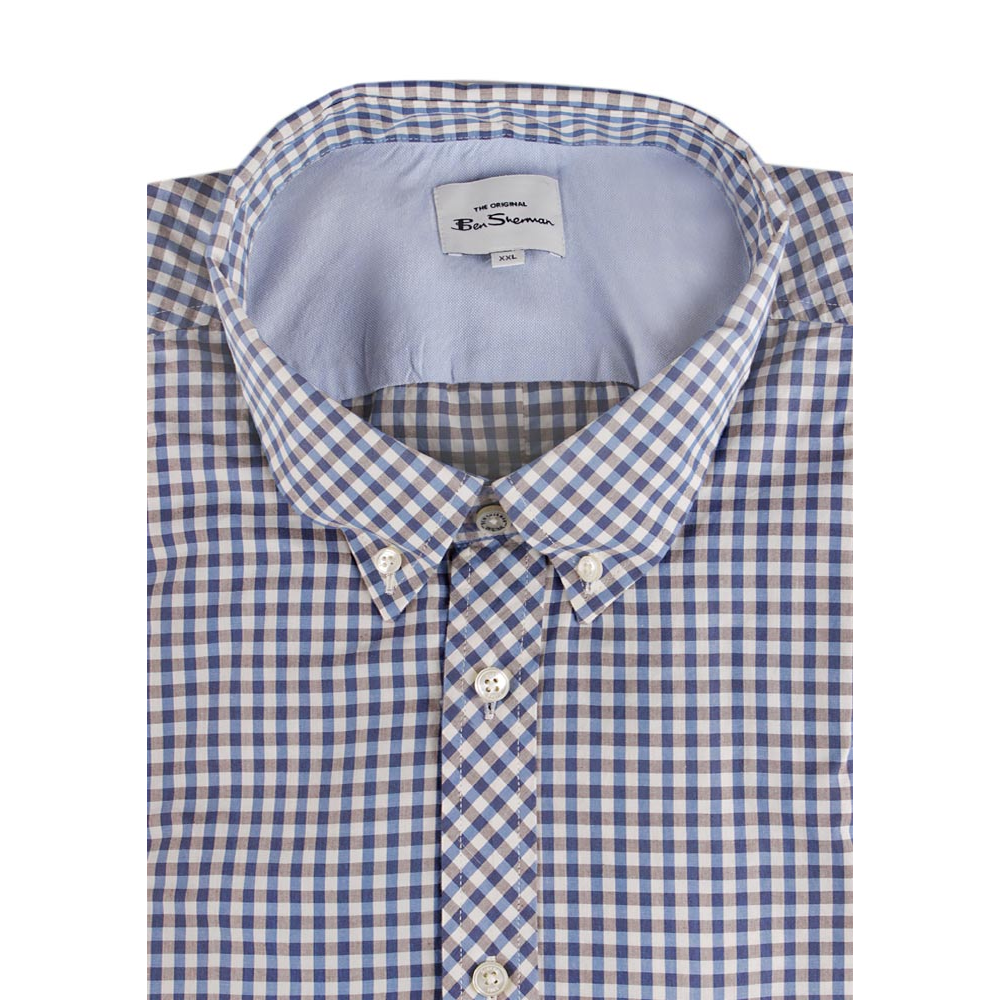 BEN SHERMAN GINGHAM S/S SHIRT