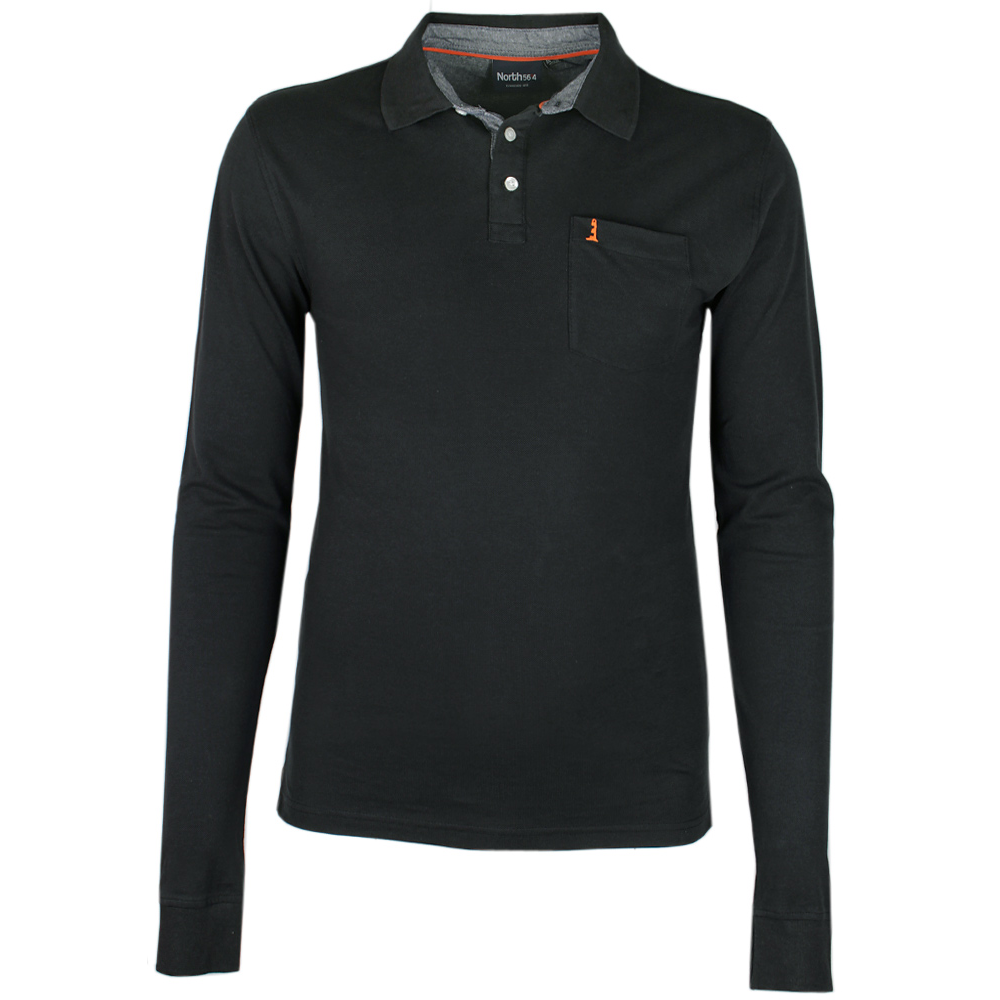 NORTH 56 PLAIN  L/S POLO