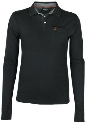 NORTH 56 PLAIN  L/S POLO-sale clearance-KINGSIZE BIG & TALL