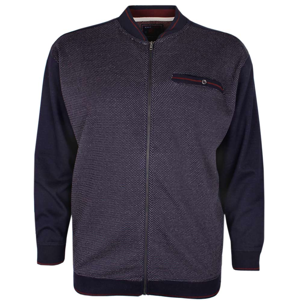 KAM FULL ZIP FLEECE TOP