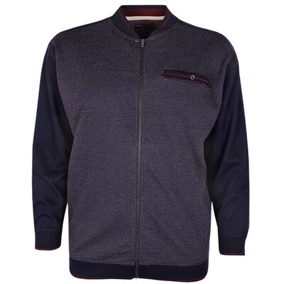 KAM FULL ZIP FLEECE TOP-sale clearance-KINGSIZE BIG & TALL