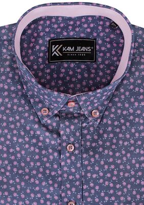 KAM ROSE S/S SHIRT -shirts casual & business-KINGSIZE BIG & TALL