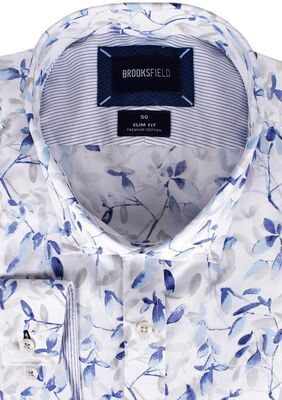 BROOKSFIELD FLORAL L/S SHIRT -shirts casual & business-KINGSIZE BIG & TALL
