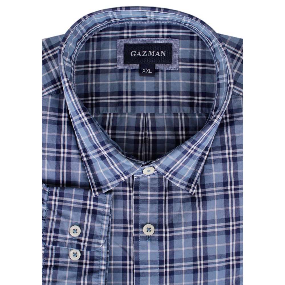 GAZMAN PLAID CHECK L/S SHIRT 