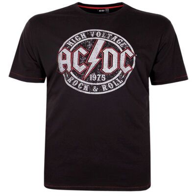 DUKE ACDC ROCK & ROLL T-SHIRT-tshirts & tank tops-KINGSIZE BIG & TALL