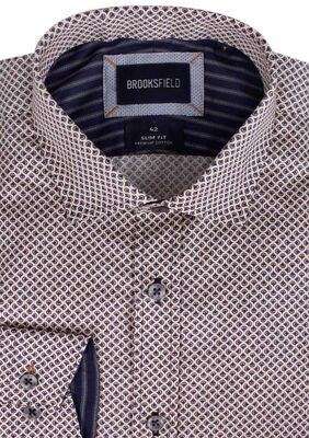 BROOKSFIELD RETRO TEARDROP L/S SHIRT -shirts casual & business-KINGSIZE BIG & TALL