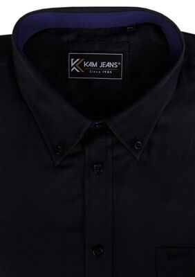 KAM SELF PATTERN S/S SHIRT -shirts casual & business-KINGSIZE BIG & TALL