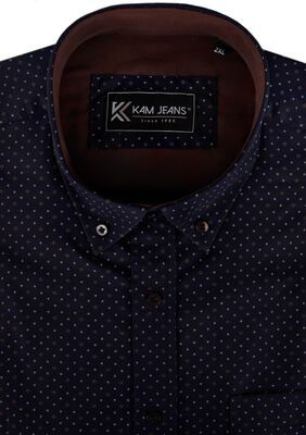 KAM DOBBY WEAVE S/S SHIRT -shirts casual & business-KINGSIZE BIG & TALL