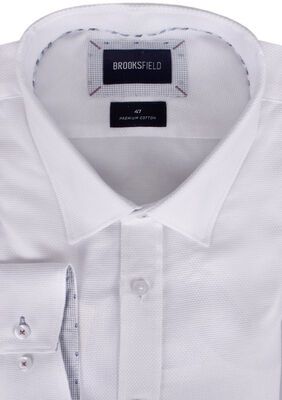 BROOKSFIELD WOVEN TEXTURED L/S SHIRT -shirts casual & business-KINGSIZE BIG & TALL