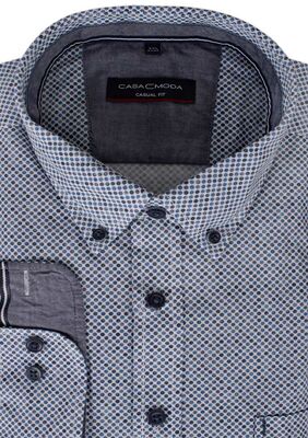 CASA MODA FULL DOT L/S SHIRT -shirts casual & business-KINGSIZE BIG & TALL