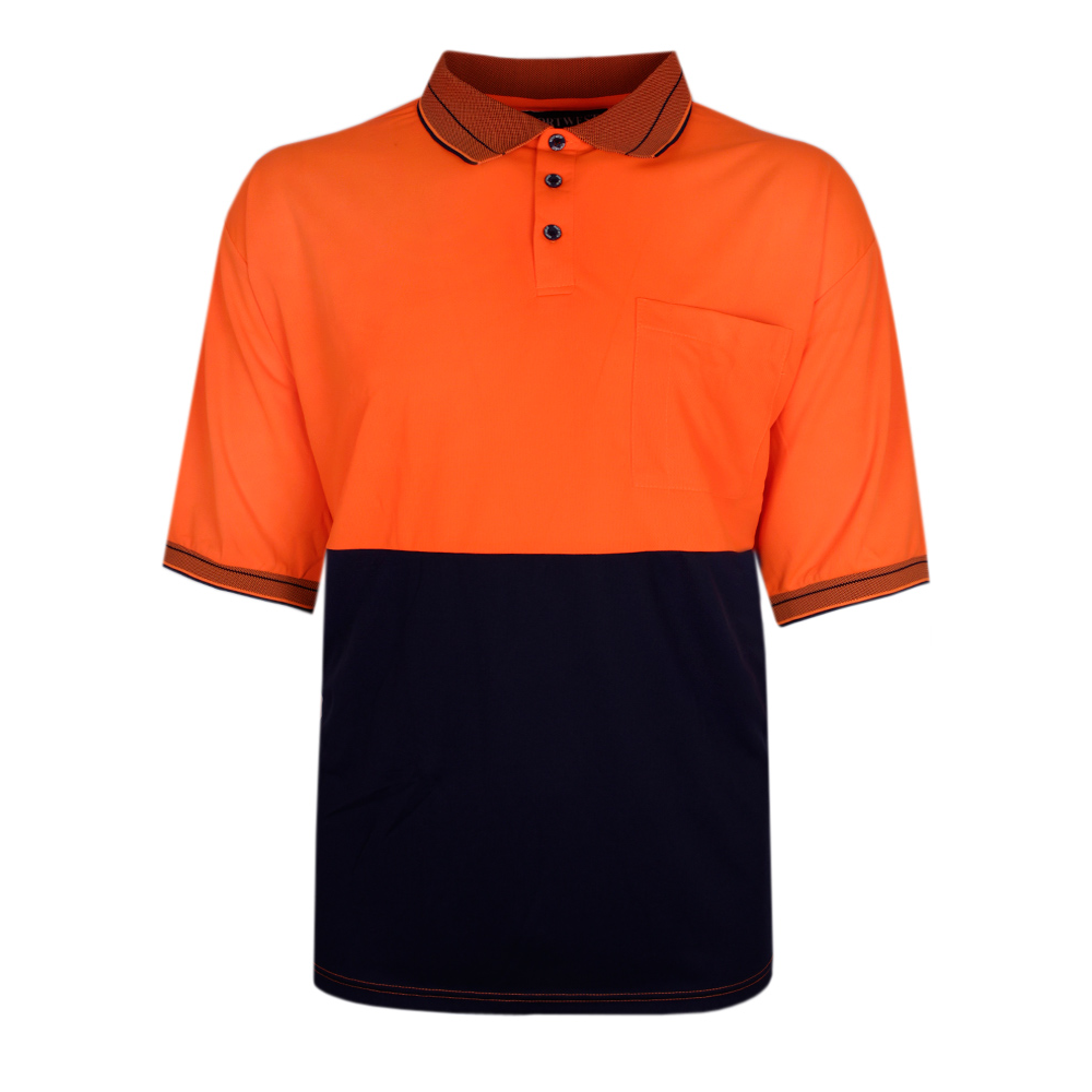 PRIME MOVER HI VIS S/S POLO 