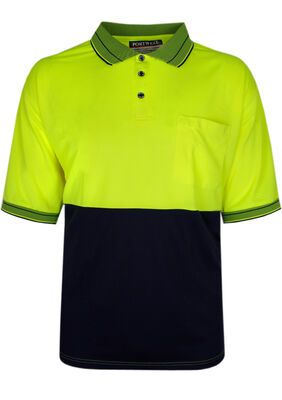 PRIME MOVER HI VIS S/S POLO -workwear-KINGSIZE BIG & TALL