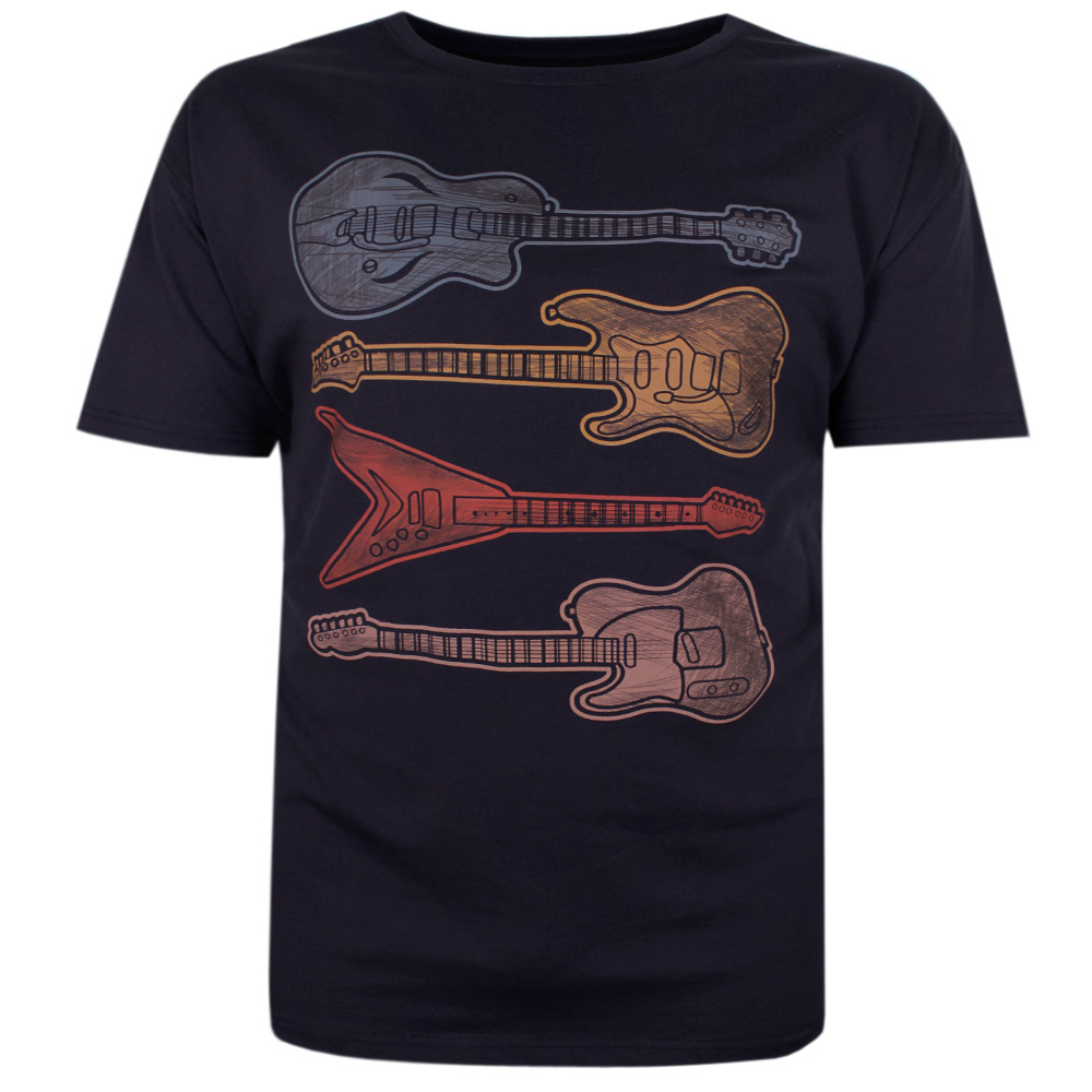 BRONCO GUITAR T-SHIRT - TSHIRTS & TANK TOPS-Printed Tshirts : BIG AND ...