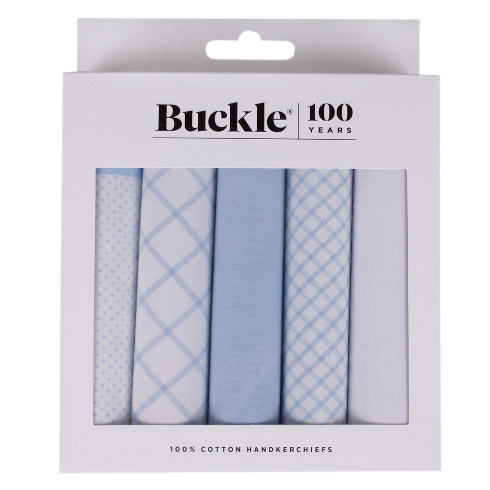 BUCKLE 5 PACK PATTERN HANDKERCHIEF