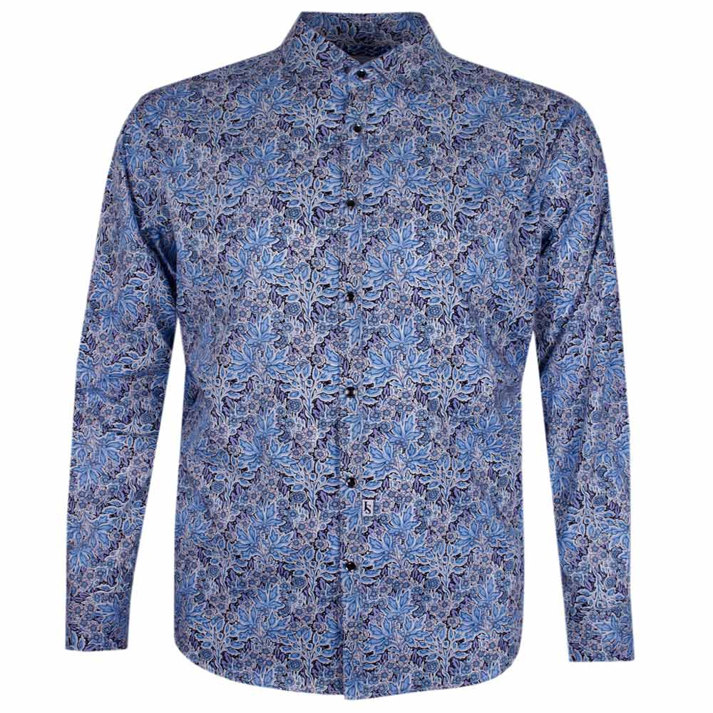 JIMMY STUART FLOWER L/S SHIRT - BIG SIZE MENS SHIRTS PLUS SIZE SHIRTS ...