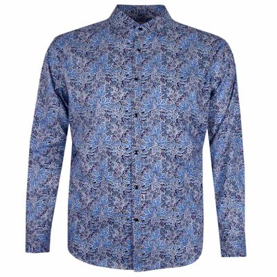 JIMMY STUART FLOWER L/S SHIRT -shirts casual & business-KINGSIZE BIG & TALL