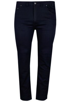 Jeans Elasticizzati Uomo KAM Ortega Taglie Forti | Cotone Ed Elastan | Vestibilità Slim Con Cinque Tasche | Colore Blu Marino (TT-127 Cm - FR 64 - US 50)