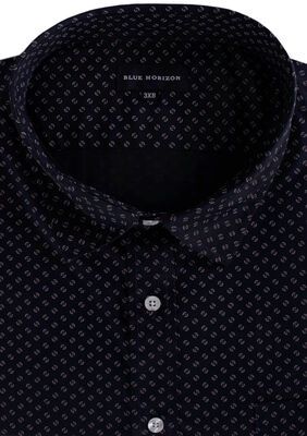 BLUE HORIZON 81 DETAIL S/S SHIRT-shirts casual & business-KINGSIZE BIG & TALL