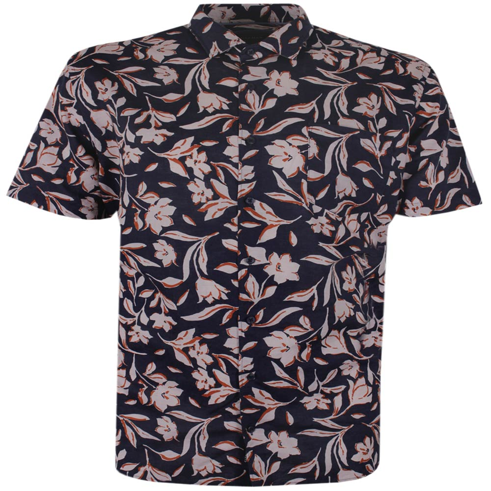 GAZMAN LINEN FLORAL S/S SHIRT 