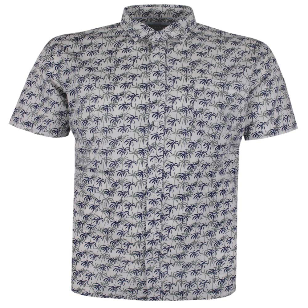 GAZMAN LINEN PALM S/S SHIRT - BIG SIZE MENS SHIRTS PLUS SIZE SHIRTS ...