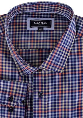 GAZMAN MULTI GINGHAM L/S SHIRT-shirts casual & business-KINGSIZE BIG & TALL