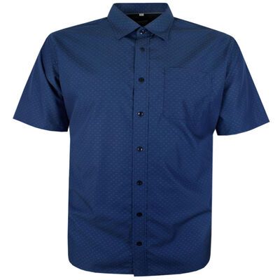 PERRONE DOBBY DOT S/S SHIRT-shirts casual & business-KINGSIZE BIG & TALL