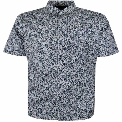 PERRONE PETAL DESIGN S/S SHIRT-shirts casual & business-KINGSIZE BIG & TALL