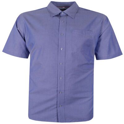 PERRONE OXFORD PLAIN S/S SHIRT-shirts casual & business-KINGSIZE BIG & TALL