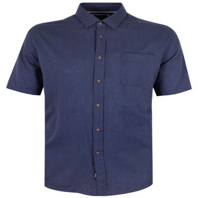 GAZMAN WASHED LINEN BLEND S/S SHIRT-new arrivals-KINGSIZE BIG & TALL